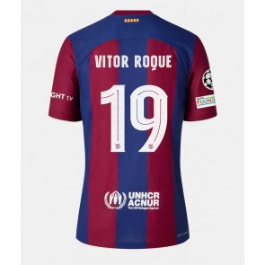 Barcelona Vitor Roque #19 Hemmatröja Dam 2023-24 Kortärmad